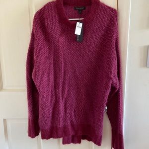 Banana Republic Andi Alpaca Blend Purple Sweater NWT